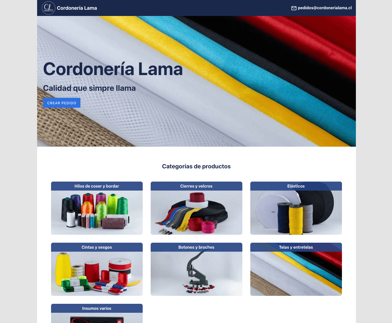 Ir al sitio web de Cordonería Lama